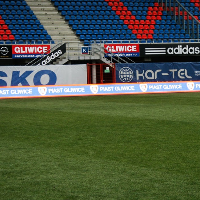 LED banners for Piast Gliwice