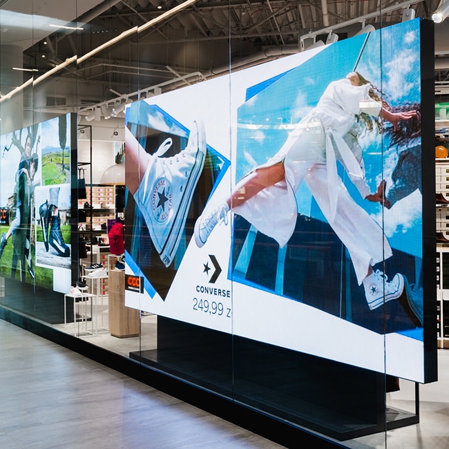 LED screens for the CCC chain of shops